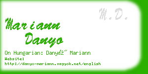 mariann danyo business card